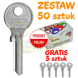 Zestaw 55 kluczy stalowych...