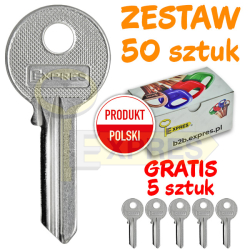 Zestaw 55 kluczy stalowych...