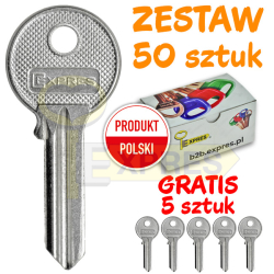 Zestaw 55 kluczy stalowych...