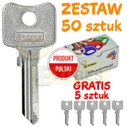 Zestaw 55 kluczy stalowych...