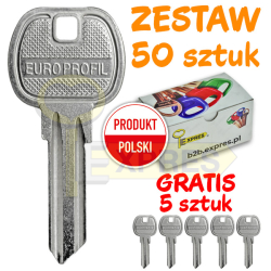 Zestaw 55 kluczy stalowych...