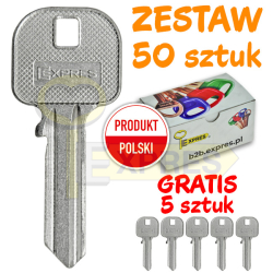 Zestaw 55 kluczy stalowych...