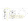 ZAMEK RONIS 23500 DO SZAF METALOWYCH DWUPUNKTOWY