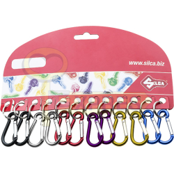 Set of 12 carabiners 40x20mm