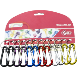 Set of 12 carabiners 60x30mm