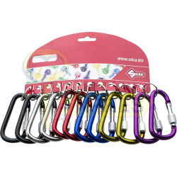 Set of 12 carabiners 80x45mm