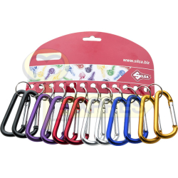 Set of 12 carabiners 75x40mm