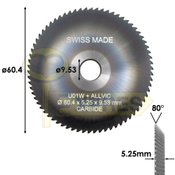 Frez kątowy 60.40x5.25x9.53...