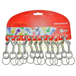 Set of 12 carabiners 70x15mm