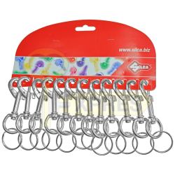 Set of 12 carabiners 80x20mm
