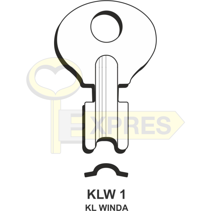 Klucz do windy KLW1 - KLW1